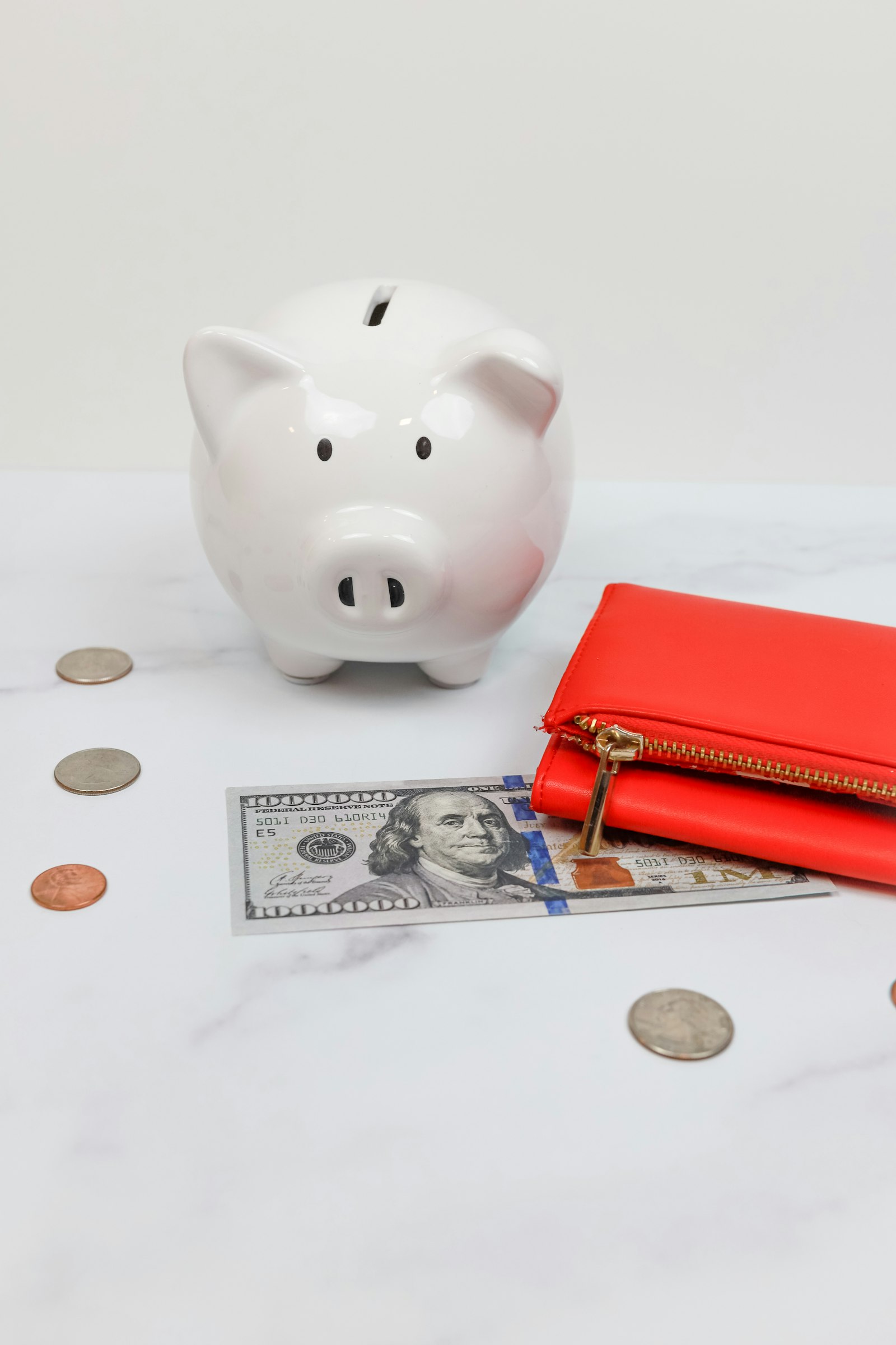 Piggy bank with coins: spreading future medical expenses into today's saving behaviour is the most common way to fund retirement healthcare.